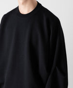 画像をギャラリービューアに読み込む, ssstein(シュタイン)のOVERSIZED DOUBLE KNIT REVERSIBLE LS - BLACK×BLACKの公式通販サイトsession福岡セレクトショップ
