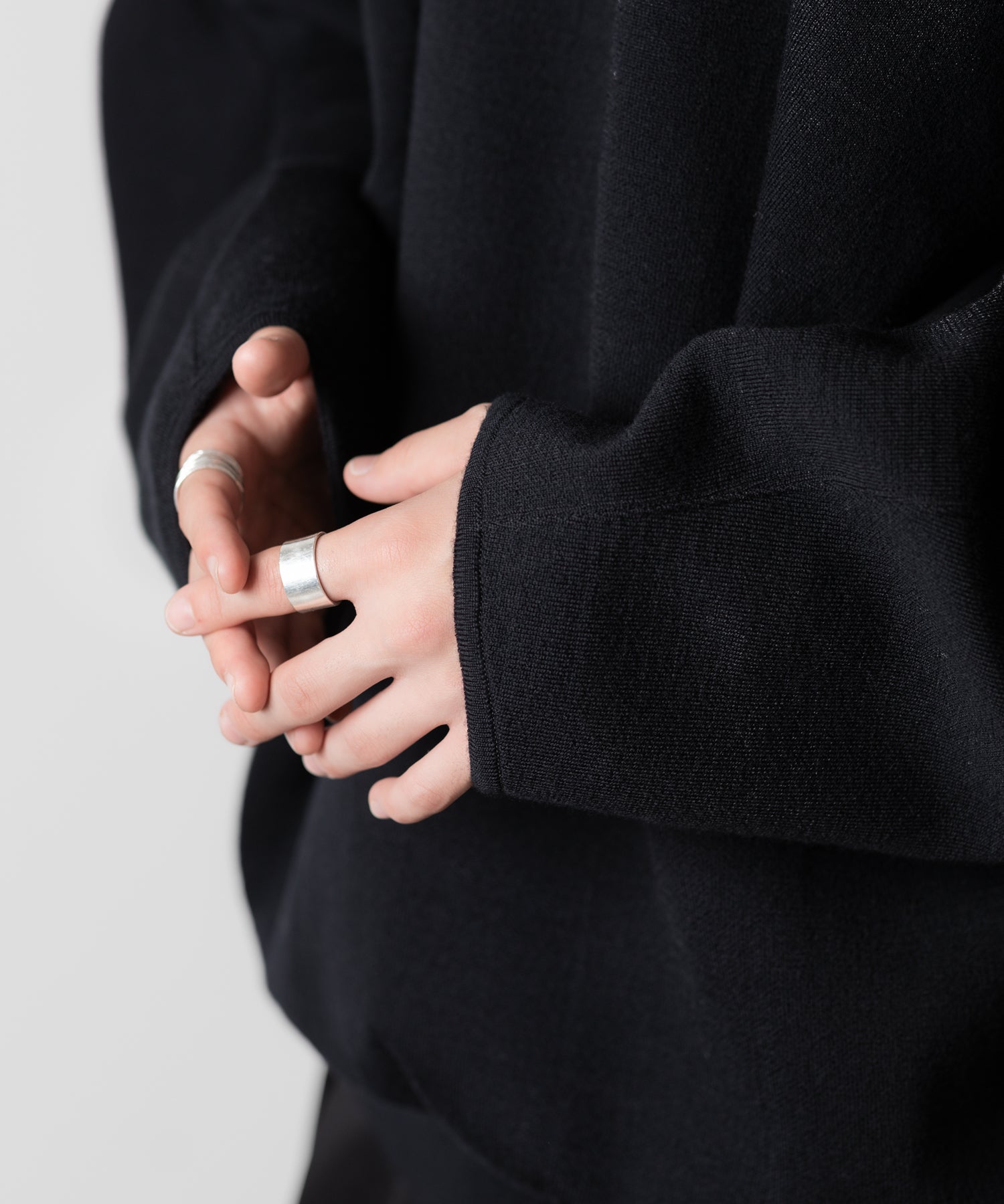 ssstein(シュタイン)のOVERSIZED DOUBLE KNIT REVERSIBLE LS - BLACK×BLACKの公式通販サイトsession福岡セレクトショップ