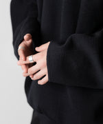 画像をギャラリービューアに読み込む, ssstein(シュタイン)のOVERSIZED DOUBLE KNIT REVERSIBLE LS - BLACK×BLACKの公式通販サイトsession福岡セレクトショップ
