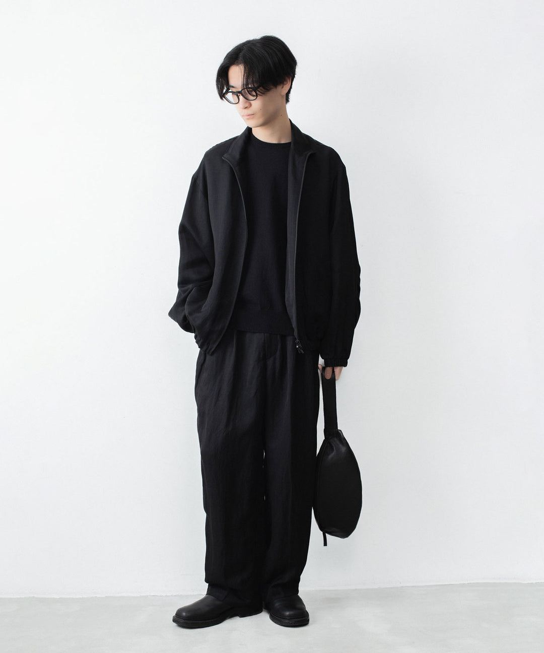 ssstein(シュタイン)のORGANIC COTTON KNIT CREW NECK LS - BLACKの公式通販サイトsession福岡セレクトショップ