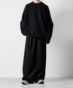 画像をギャラリービューアに読み込む, ssstein(シュタイン)のOVERSIZED DOUBLE KNIT REVERSIBLE LS - BLACK×BLACKの公式通販サイトsession福岡セレクトショップ
