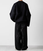 画像をギャラリービューアに読み込む, ssstein(シュタイン)のOVERSIZED DOUBLE KNIT REVERSIBLE LS - BLACK×BLACKの公式通販サイトsession福岡セレクトショップ
