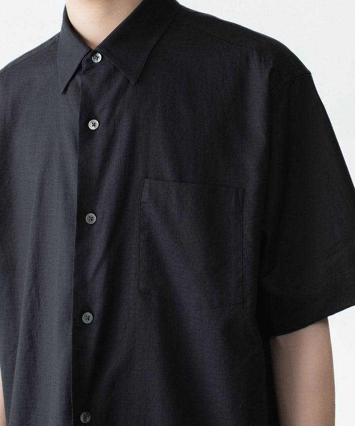 ssstein(シュタイン)のCOTTON SILK OVERSIZED SS SHIRT - BLACKの公式通販サイトsession福岡セレクトショップ
