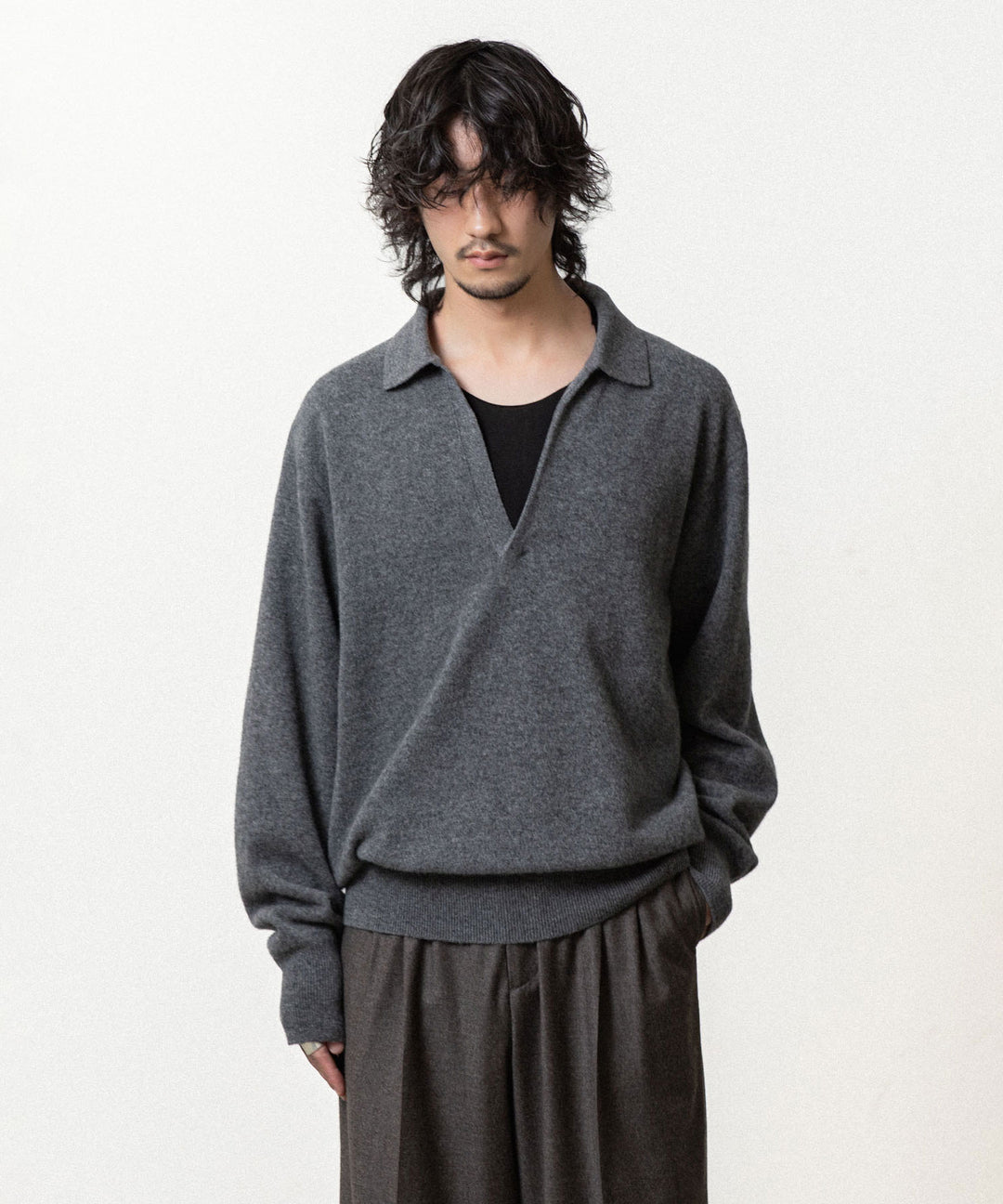ssstein(シュタイン)のEXTRA FINE WOOL KNIT SKIPPER - GREY公式通販サイトsession福岡セレクトショップ