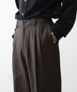 画像をギャラリービューアに読み込む, ssstein(シュタイン)のVIS/LI/RA TWILL EASY LONG WIDE TROUSERS - KHAKI BROWNの公式通販サイトsession福岡セレクトショップ

