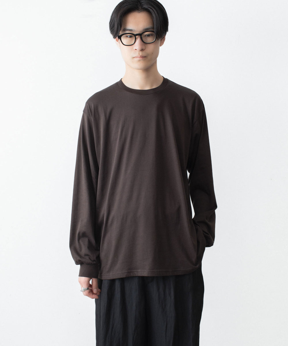 ssstein(シュタイン)のSUVIN COTTON BASIC LS TEE - DARK BROWNの公式通販サイトsession福岡セレクトショップ