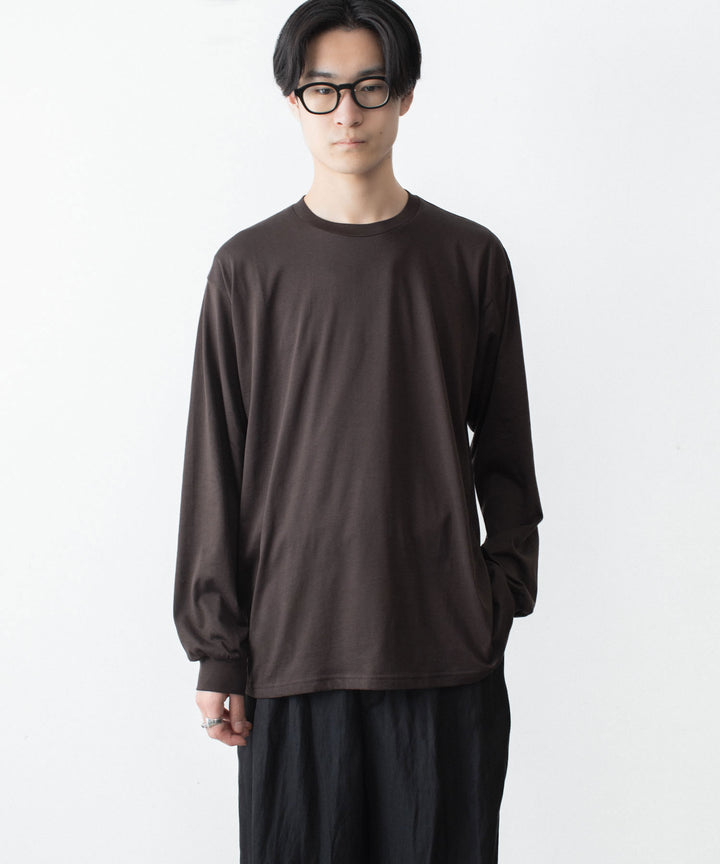 ssstein(シュタイン)のSUVIN COTTON BASIC LS TEE - DARK BROWNの公式通販サイトsession福岡セレクトショップ