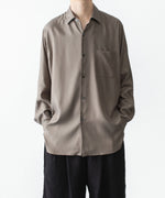 画像をギャラリービューアに読み込む, ssstein(シュタイン)のCUPRO TWILL OVERSIZED LS SHIRT - TAUPEの公式通販サイトsession福岡セレクトショップ
