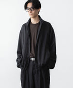 画像をギャラリービューアに読み込む, ssstein(シュタイン)のVIS/LI BRIGHT TWILL SHIRRED LIGHT ZIP JACKET - DARK CHARCOALの公式通販サイトsession福岡セレクトショップ
