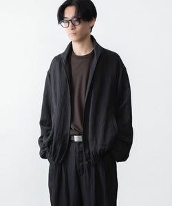 ssstein / シュタイン】VIS/LI BRIGHT TWILL SHIRRED LIGHT ZIP JACKET