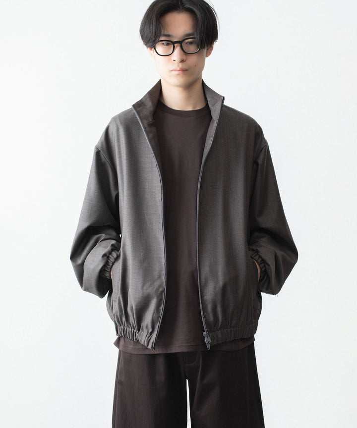 ssstein(シュタイン)のEXTRA FINE WOOL SHIRRED LIGHT ZIP JACKET - BROWN GREYの公式通販サイトsession福岡セレクトショップ
