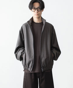 ssstein / シュタイン】EXTRA FINE WOOL SHIRRED LIGHT ZIP JACKET