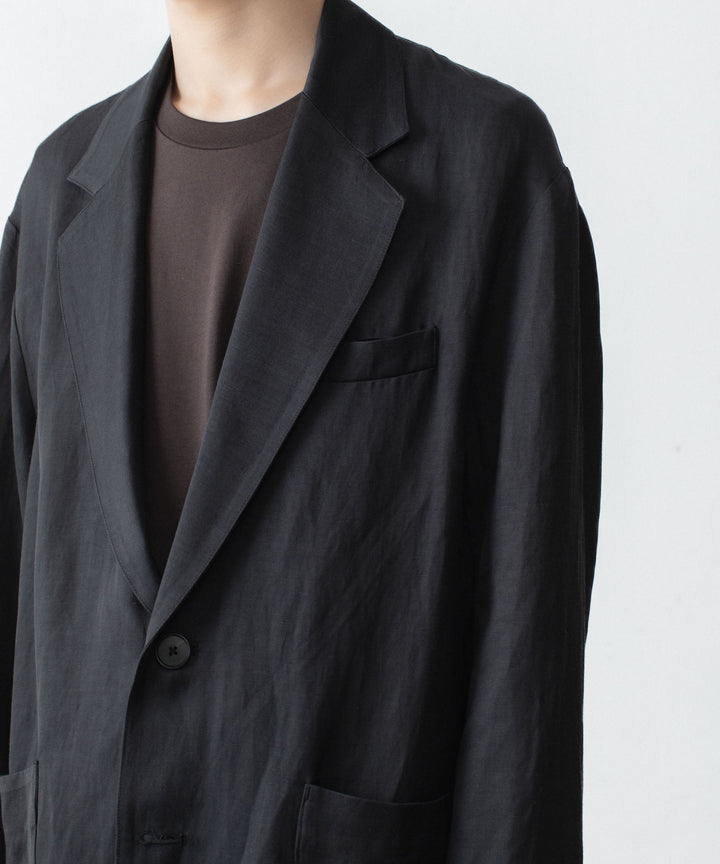 ssstein(シュタイン)のVIS/LI BRIGHT TWILL SINGLE BREASTED JACKET - DARK CHARCOALの公式通販サイトsession福岡セレクトショップ