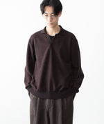 画像をギャラリービューアに読み込む, ssstein(シュタイン)のSLUB COTTON KNIT SKIPPER LS - DARK BROWNの公式通販サイトsession福岡セレクトショップ
