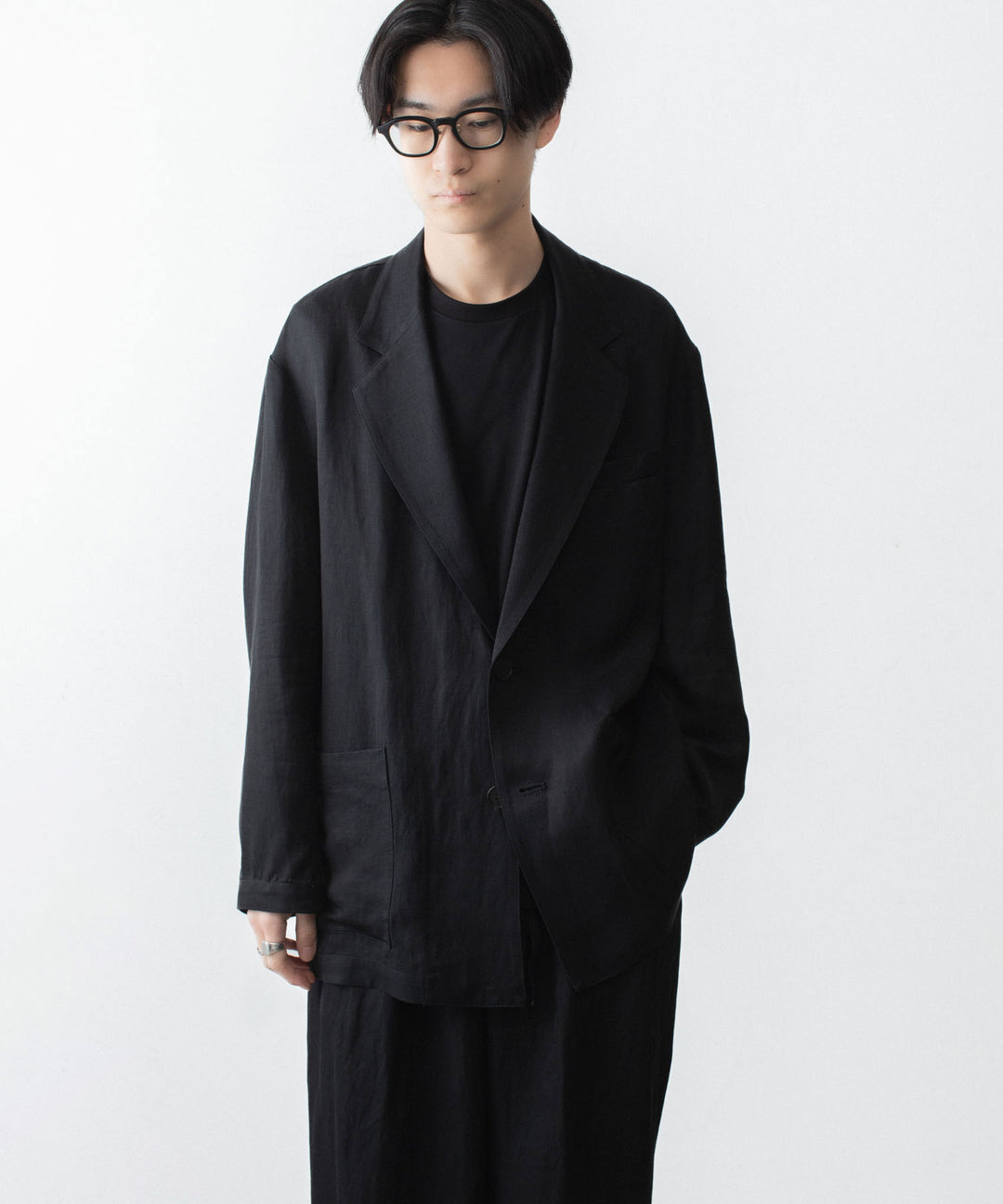 ssstein(シュタイン)のVIS/LI BRIGHT TWILL SINGLE BREASTED JACKET - BLACKの公式通販サイトsession福岡セレクトショップ