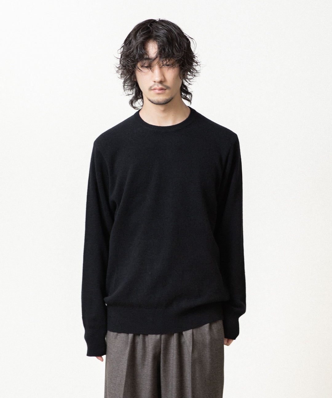 ssstein(シュタイン)のEXTRA FINE WOOL KNIT CREW NECK LS - BLACKの公式通販サイトsession福岡セレクトショップ
