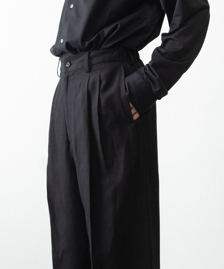 ssstein(シュタイン)のVIS/LI/RA TWILL EASY LONG WIDE TROUSERS - BLACKの公式通販サイトsession福岡セレクトショップ