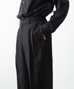 画像をギャラリービューアに読み込む, ssstein(シュタイン)のVIS/LI/RA TWILL EASY LONG WIDE TROUSERS - BLACKの公式通販サイトsession福岡セレクトショップ
