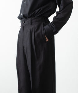 ssstein / シュタイン】VIS/LI/RA TWILL EASY LONG WIDE TROUSERS