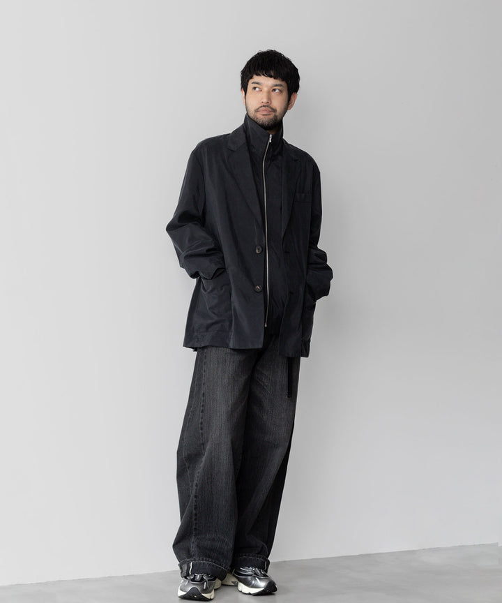 ssstein(シュタイン)の24AWコレクション SILK NYLON ZIP UP BLOUSON - BLACK 公式通販サイトsession福岡セレクトショップ