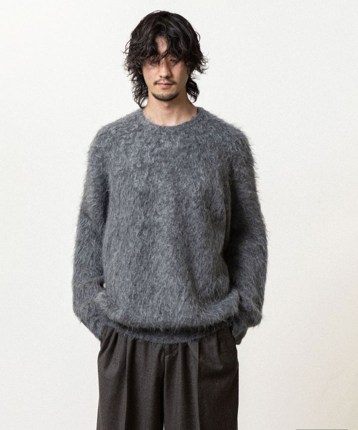ssstein(シュタイン)の KID MOHAIR KNIT CREW NECK LS - GREYの公式通販サイトsession福岡セレクトショップ
