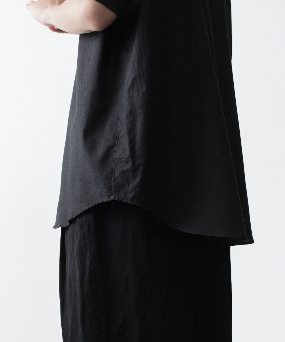 ssstein(シュタイン)のCOTTON SILK OVERSIZED SS SHIRT - BLACKの公式通販サイトsession福岡セレクトショップ
