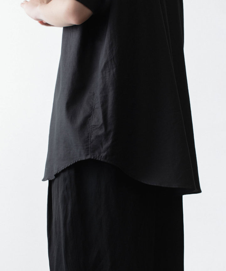 ssstein(シュタイン)のCOTTON SILK OVERSIZED SS SHIRT - BLACKの公式通販サイトsession福岡セレクトショップ