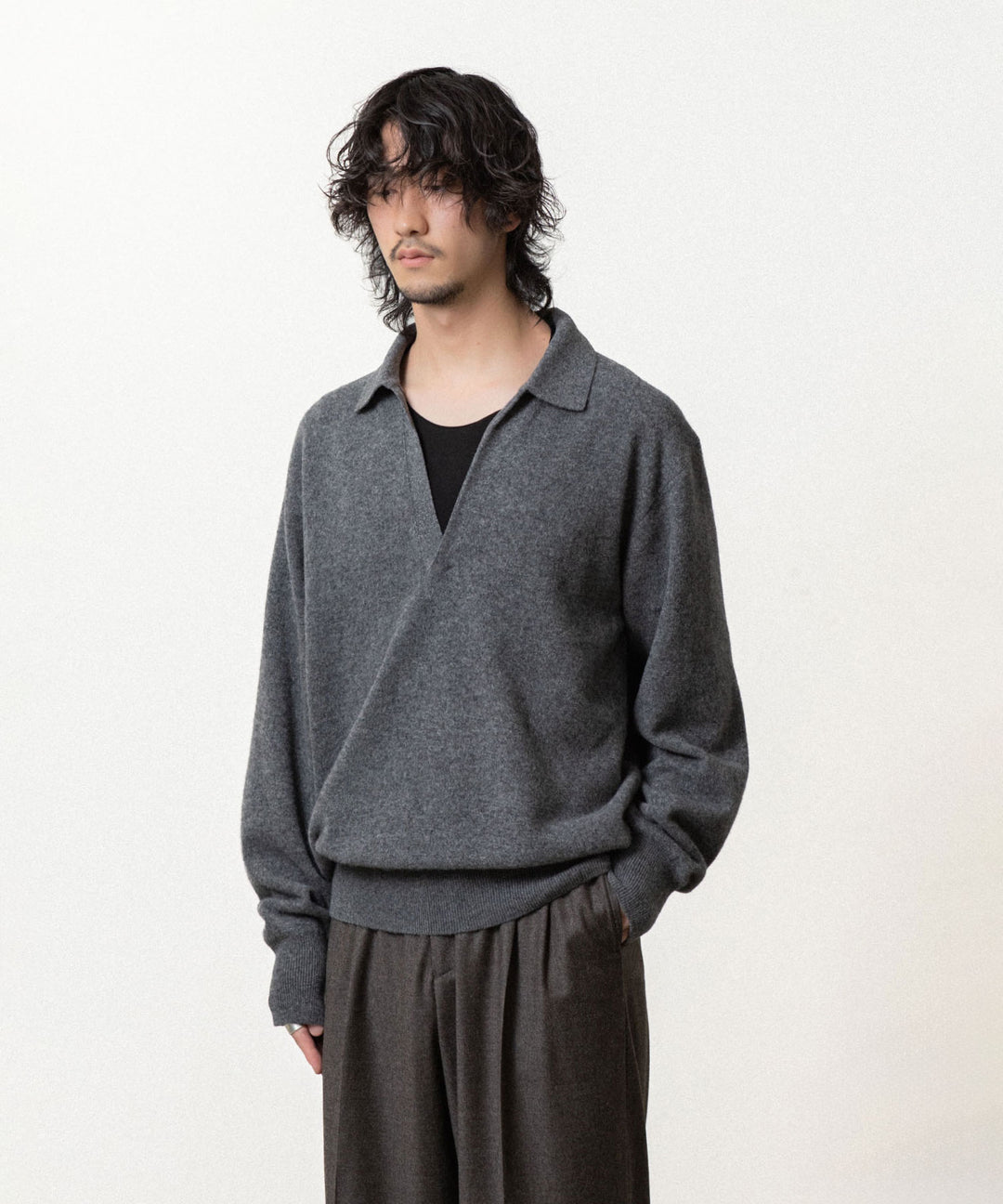 ssstein(シュタイン)のEXTRA FINE WOOL KNIT SKIPPER - GREY公式通販サイトsession福岡セレクトショップ