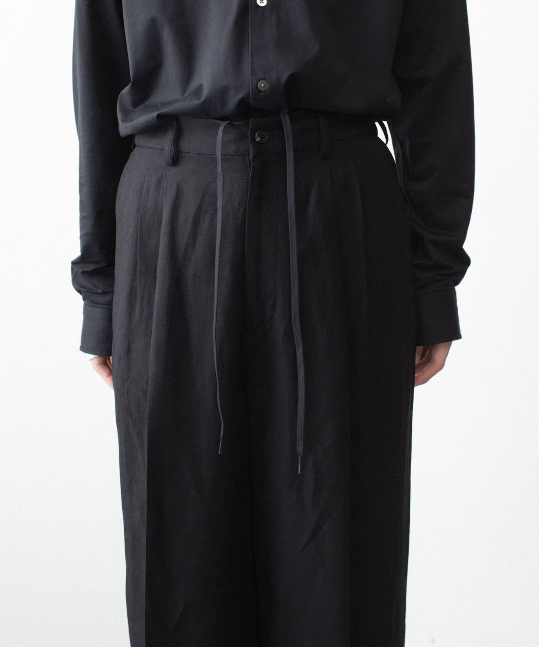 ssstein(シュタイン)のVIS/LI/RA TWILL EASY LONG WIDE TROUSERS - BLACKの公式通販サイトsession福岡セレクトショップ