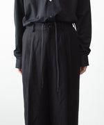 画像をギャラリービューアに読み込む, ssstein(シュタイン)のVIS/LI/RA TWILL EASY LONG WIDE TROUSERS - BLACKの公式通販サイトsession福岡セレクトショップ
