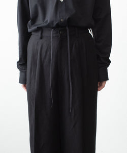 ssstein / シュタイン】VIS/LI/RA TWILL EASY LONG WIDE TROUSERS