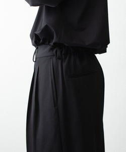 ssstein / シュタイン】EASY LONG WIDE TROUSERS (2/90 WOOL GABARDINE