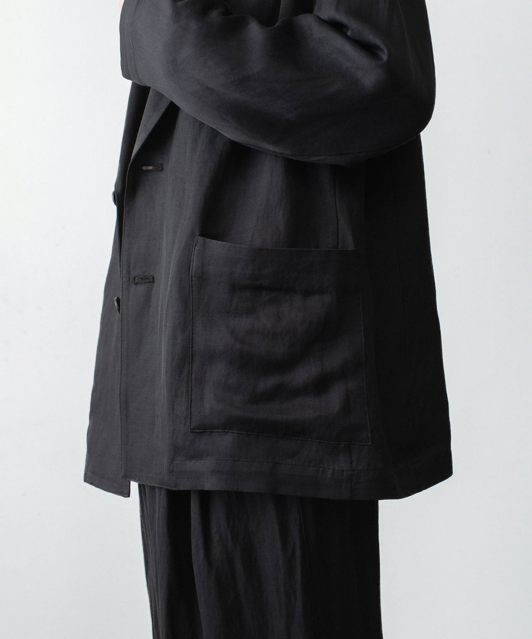 ssstein(シュタイン)のVIS/LI BRIGHT TWILL SINGLE BREASTED JACKET - DARK CHARCOALの公式通販サイトsession福岡セレクトショップ