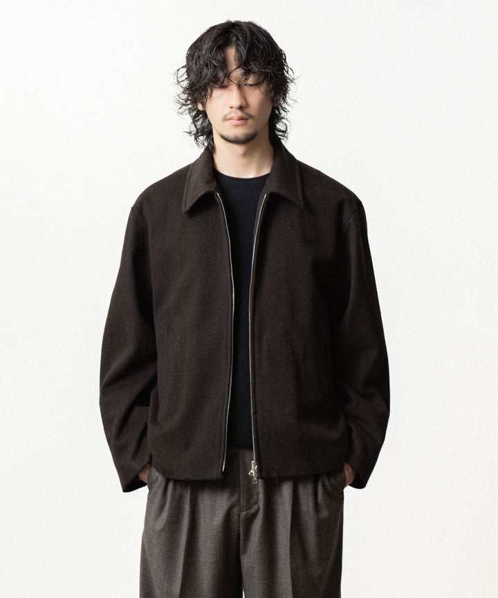 ssstein(シュタイン)のWOOL CASHMERE ZIP SHORT JACKET - DARK BROWNの公式通販サイトsession福岡セレクトショップ