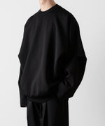 画像をギャラリービューアに読み込む, ssstein(シュタイン)のOVERSIZED DOUBLE KNIT REVERSIBLE LS - BLACK×BLACKの公式通販サイトsession福岡セレクトショップ
