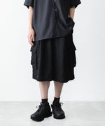 画像をギャラリービューアに読み込む, ssstein(シュタイン)のVIS/LI BRIGHT TWILL CARGO SHORT TROUSERS - BLACKの公式通販サイトsession福岡セレクトショップ

