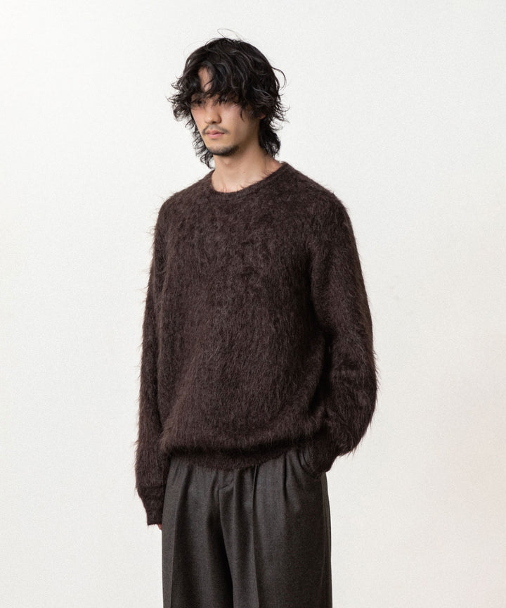 ssstein(シュタイン)の KID MOHAIR KNIT CREW NECK LS - DARK BROWNの公式通販サイトsession福岡セレクトショップ