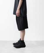 画像をギャラリービューアに読み込む, ssstein(シュタイン)のVIS/LI/RA TWILL WIDE EASY SHORT TROUSERS - BLACKの公式通販サイトsession福岡セレクトショップ
