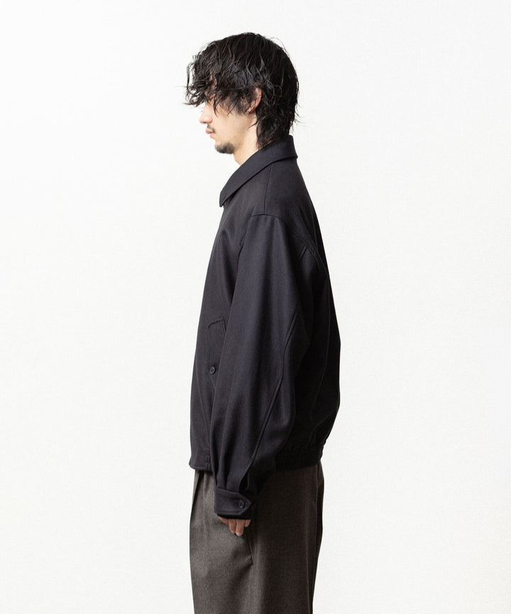 ssstein(シュタイン)のWOOL MELTON HARRINGTON JACKET - DARK CHARCOALの公式通販サイトsession福岡セレクトショップ