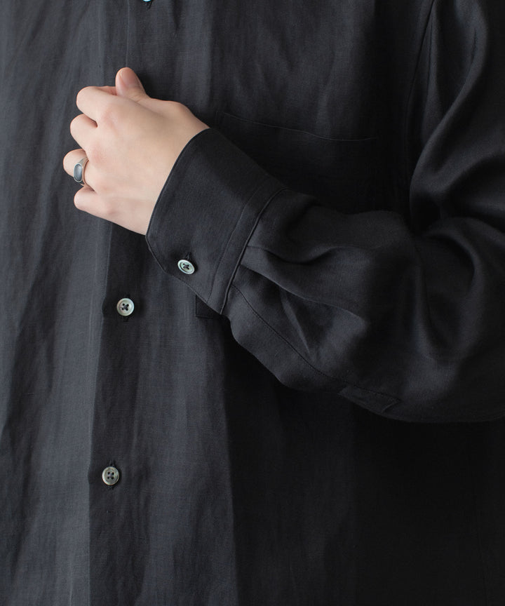 ssstein(シュタイン)のVIS/LI BRIGHT TWILL OVERSIZED LS SHIRT - DARK CHARCOALの公式通販サイトsession福岡セレクトショップ