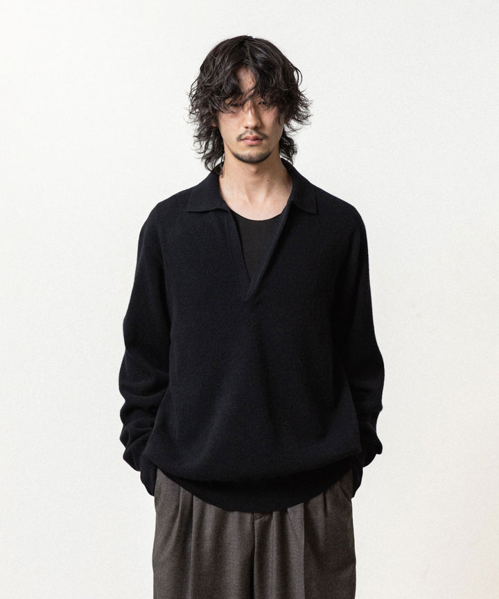 ssstein(シュタイン)のEXTRA FINE WOOL KNIT SKIPPER - BLACKの公式通販サイトsession福岡セレクトショップ