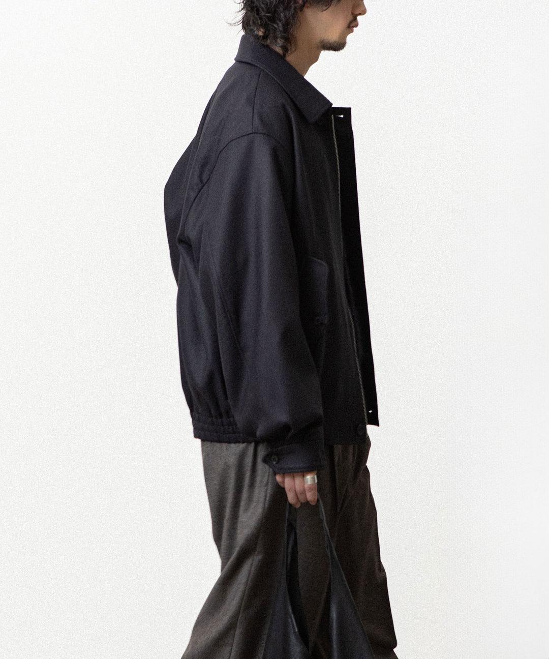 ssstein(シュタイン)のWOOL MELTON HARRINGTON JACKET - BLACKの公式通販サイトsession福岡セレクトショップ
