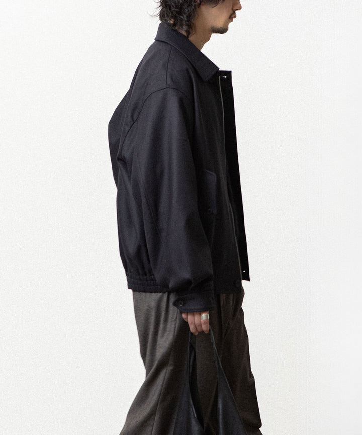 ssstein(シュタイン)のWOOL MELTON HARRINGTON JACKET - BLACKの公式通販サイトsession福岡セレクトショップ