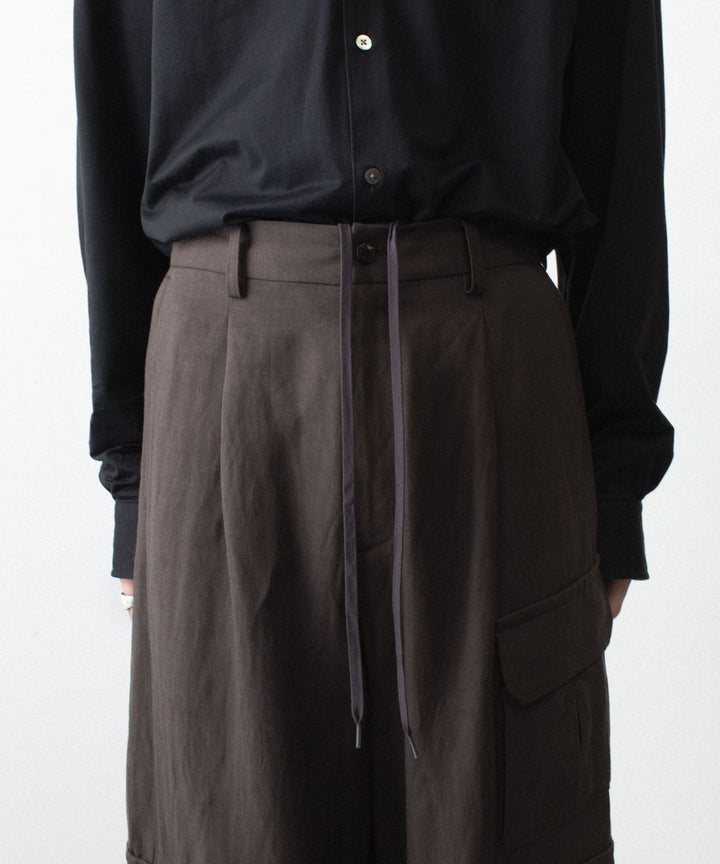 ssstein(シュタイン)のVIS/LI/RA TWILL CARGO TROUSERS - KHAKI BROWNの公式通販サイトsession福岡セレクトショップ
