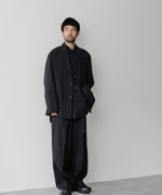 画像をギャラリービューアに読み込む, ssstein(シュタイン)の24AWコレクション SILK NYLON SINGLE BREASTED JACKET - BLACK 公式通販サイトsession福岡セレクトショップ
