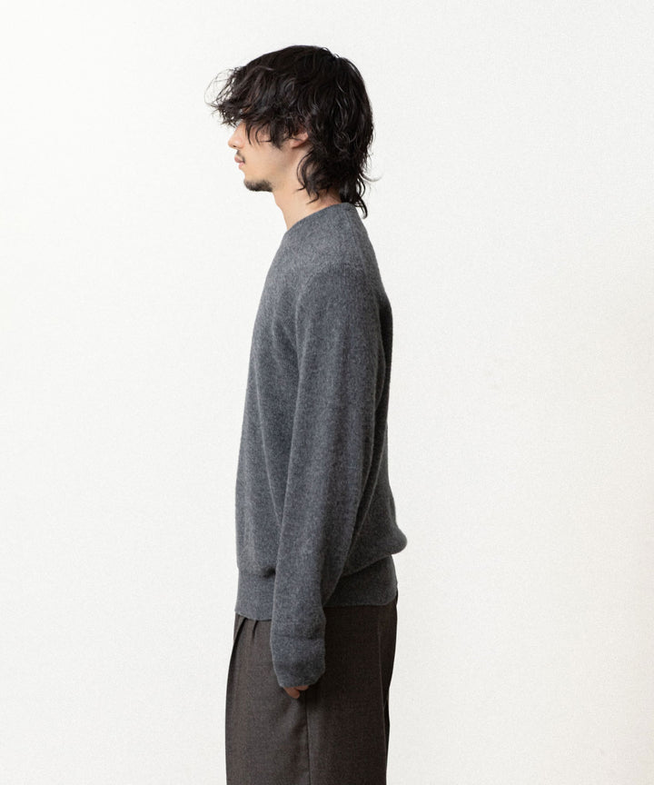 ssstein(シュタイン)のSUPER FINE WOOL MILLED KNIT CREW NECK LS - GREYの公式通販サイトsession福岡セレクトショップ