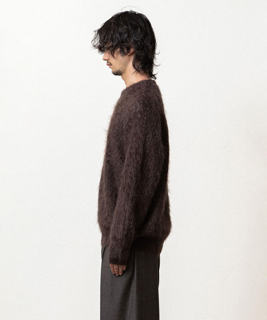 ssstein(シュタイン)の KID MOHAIR KNIT CREW NECK LS - DARK BROWNの公式通販サイトsession福岡セレクトショップ