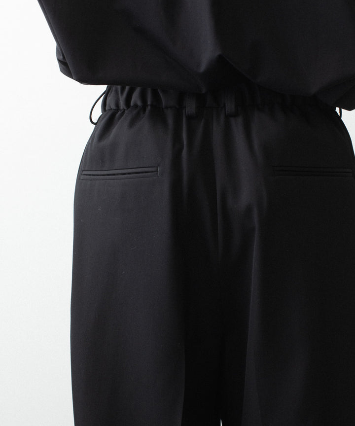 ssstein(シュタイン)のEASY LONG WIDE TROUSERS (2/90 WOOL GABARDINE) - BLACKの公式通販サイトsession福岡セレクトショップ