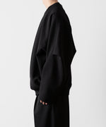 画像をギャラリービューアに読み込む, ssstein(シュタイン)のOVERSIZED DOUBLE KNIT REVERSIBLE LS - BLACK×BLACKの公式通販サイトsession福岡セレクトショップ
