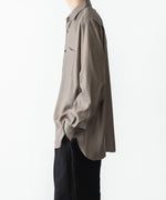 画像をギャラリービューアに読み込む, ssstein(シュタイン)のCUPRO TWILL OVERSIZED LS SHIRT - TAUPEの公式通販サイトsession福岡セレクトショップ
